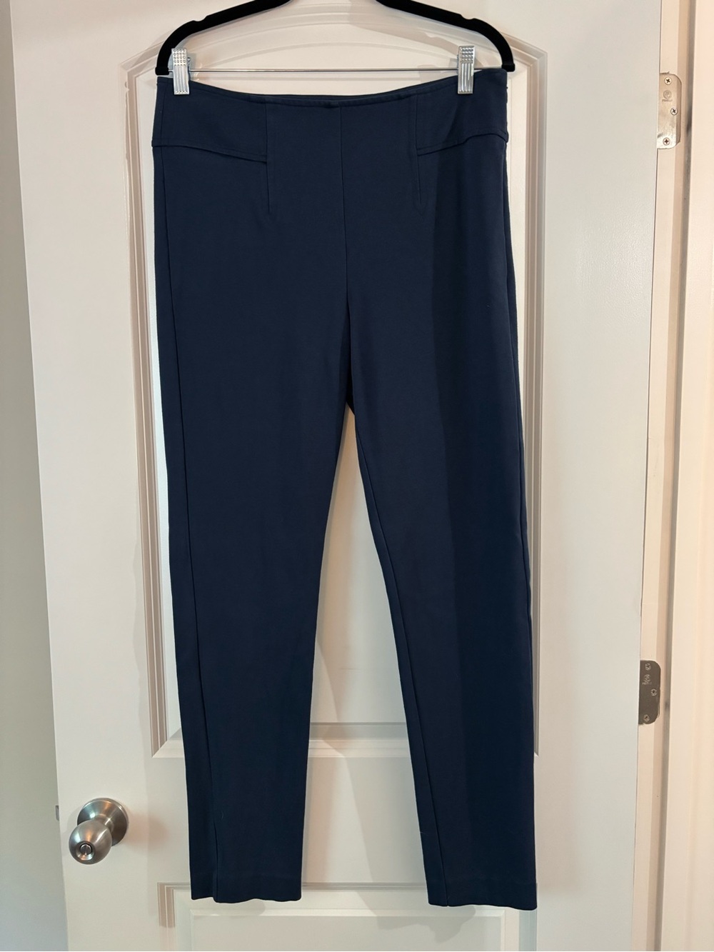 CAbi Navy Ponte Knit Straight Leg style 292 Pants